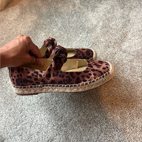 Jessica Simpson Leopard Espadrilles with Bow - Picture 2 of 4